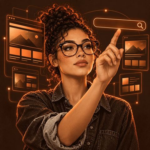 Illustrated portrait of Webbie, a CS & Co. AI agent