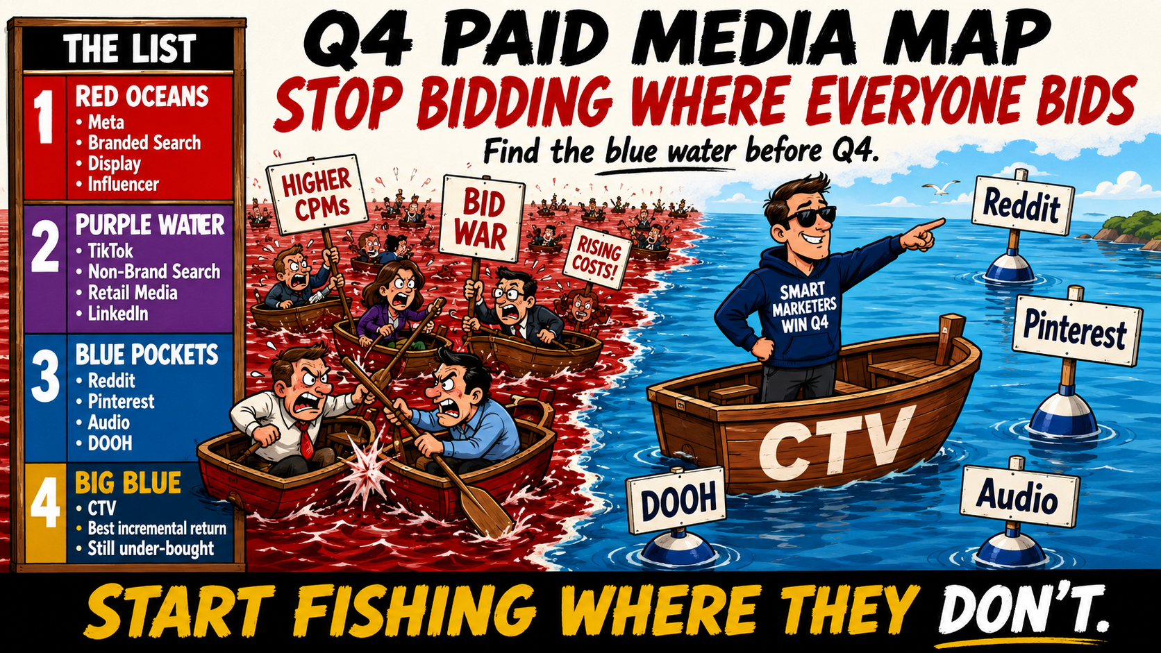 Featured image for the post Every Paid Media Channel, Ranked: Where the Water's Still Blue — and Where You're Bidding Against Everyone